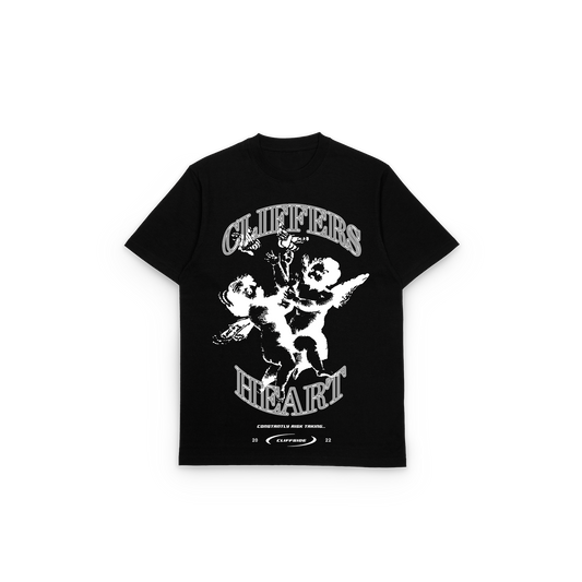 "A Cliffers Heart" - CliffSide Premium Black Tee