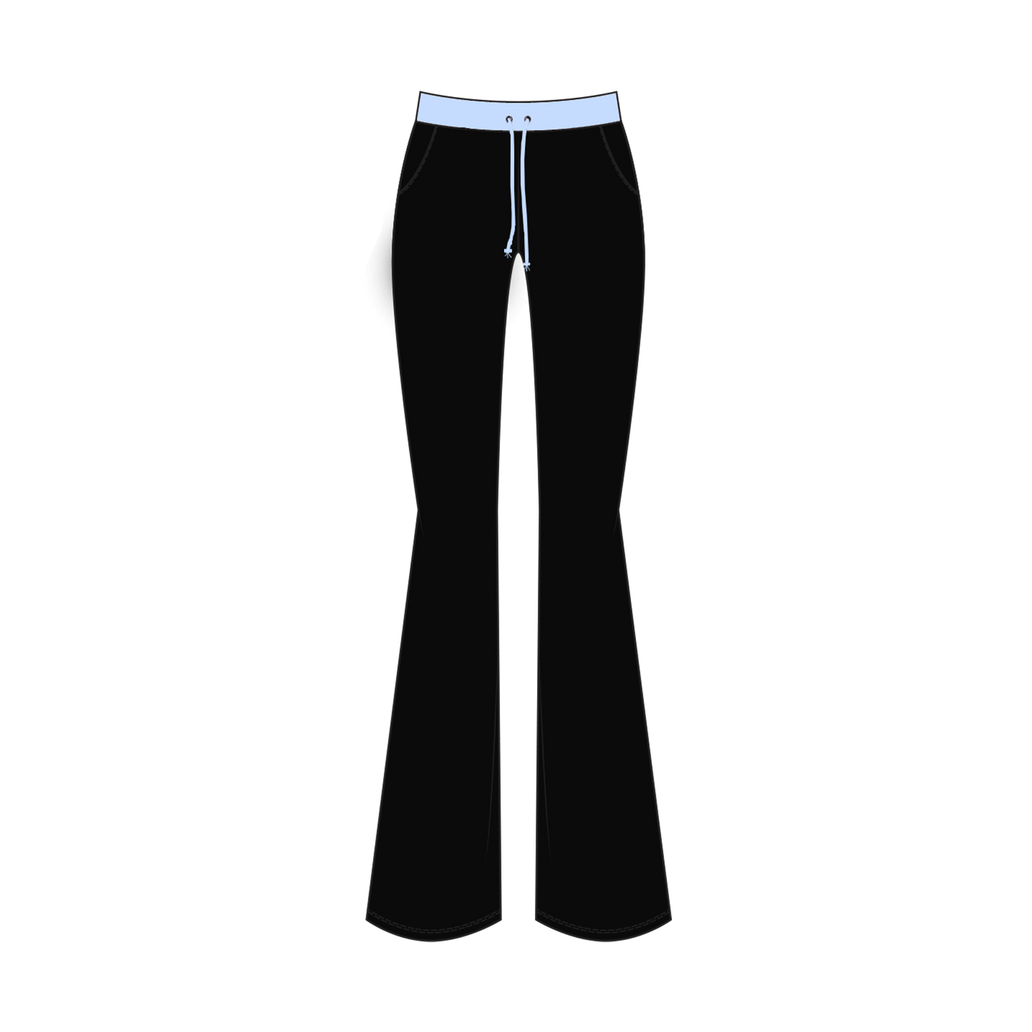 "QueenFly (Blue)" - CliffSide Black Joggers