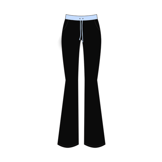 "QueenFly (Blue)" - CliffSide Black Joggers