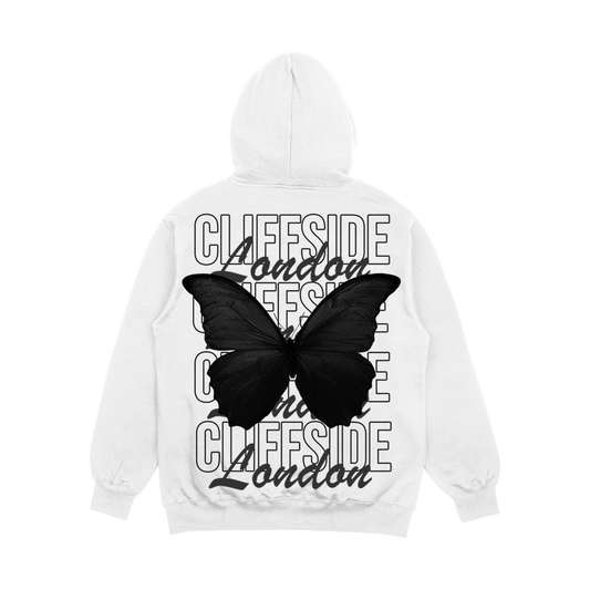 "GS Butterfly" - CliffSide Premium White Hoodie