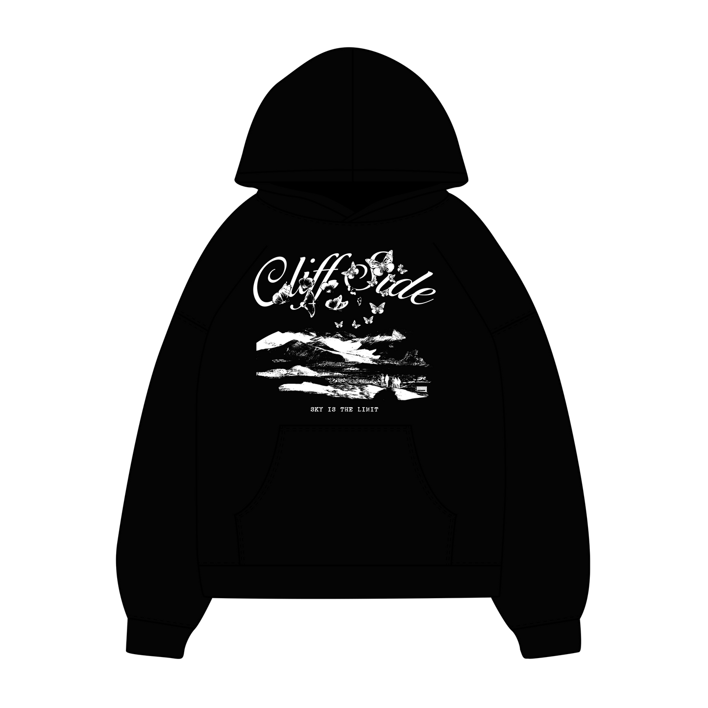 "CliffFly" - CliffSide Premium Black Hoodie