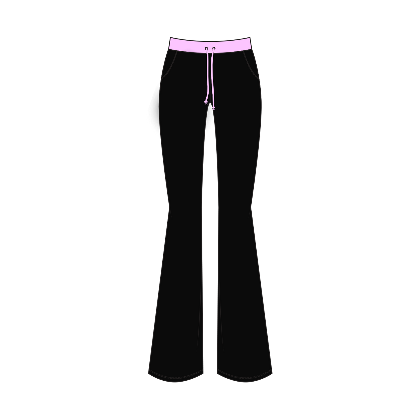 "QueenFly (Pink)" - CliffSide Black Joggers