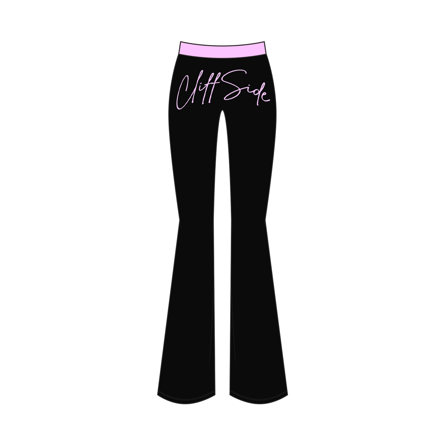 "QueenFly (Pink)" - CliffSide Black Joggers