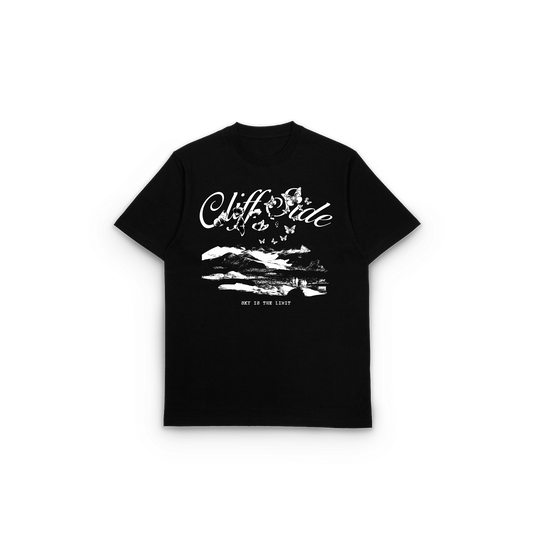 "CliffFly" - CliffSide Premium Black Tee