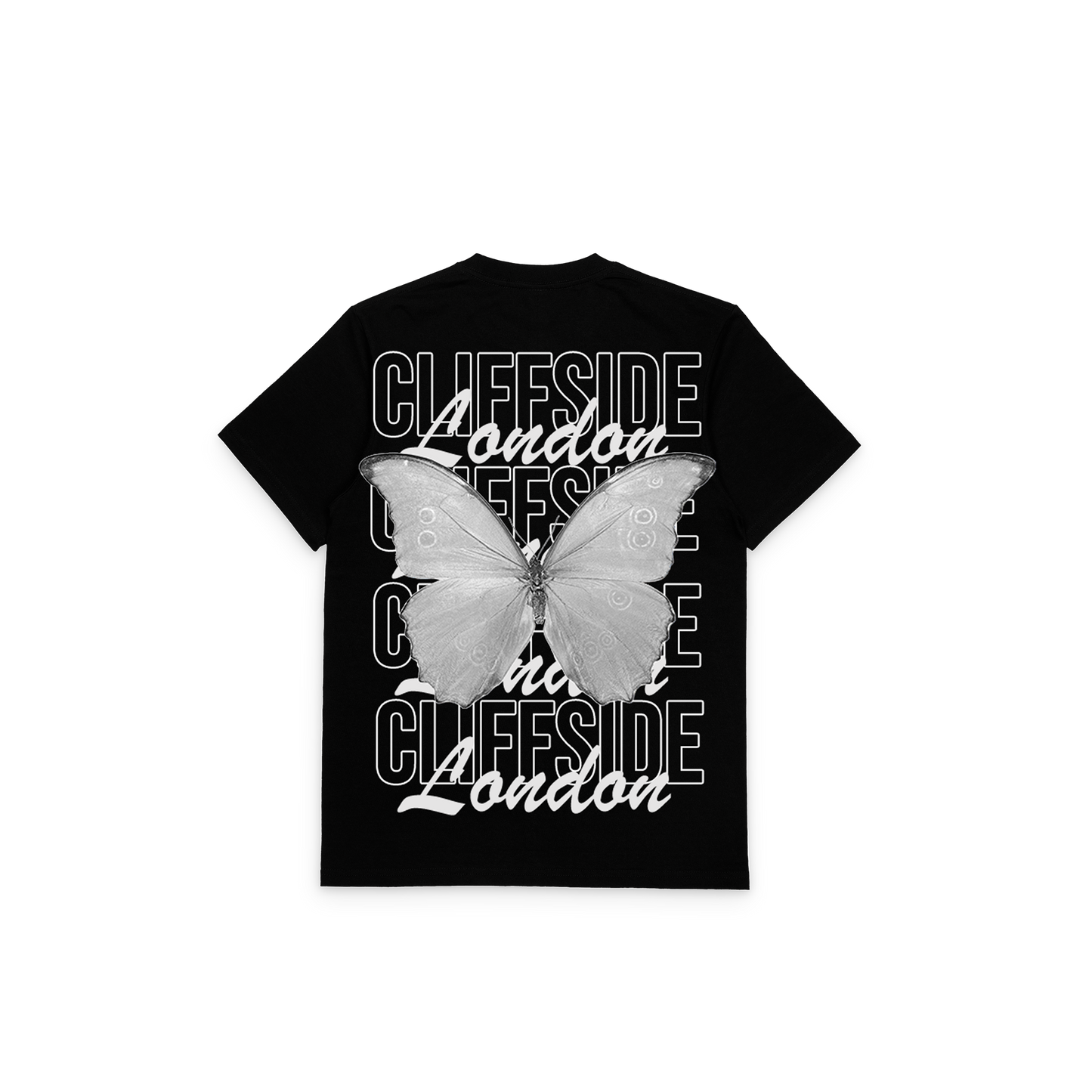 "GS Butterfly" - CliffSide Premium Black Tee