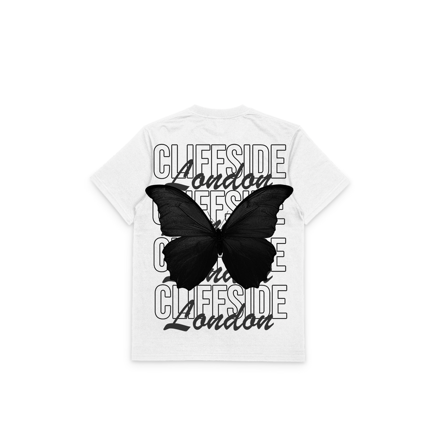 "GS Butterfly" - CliffSide Premium White Tee