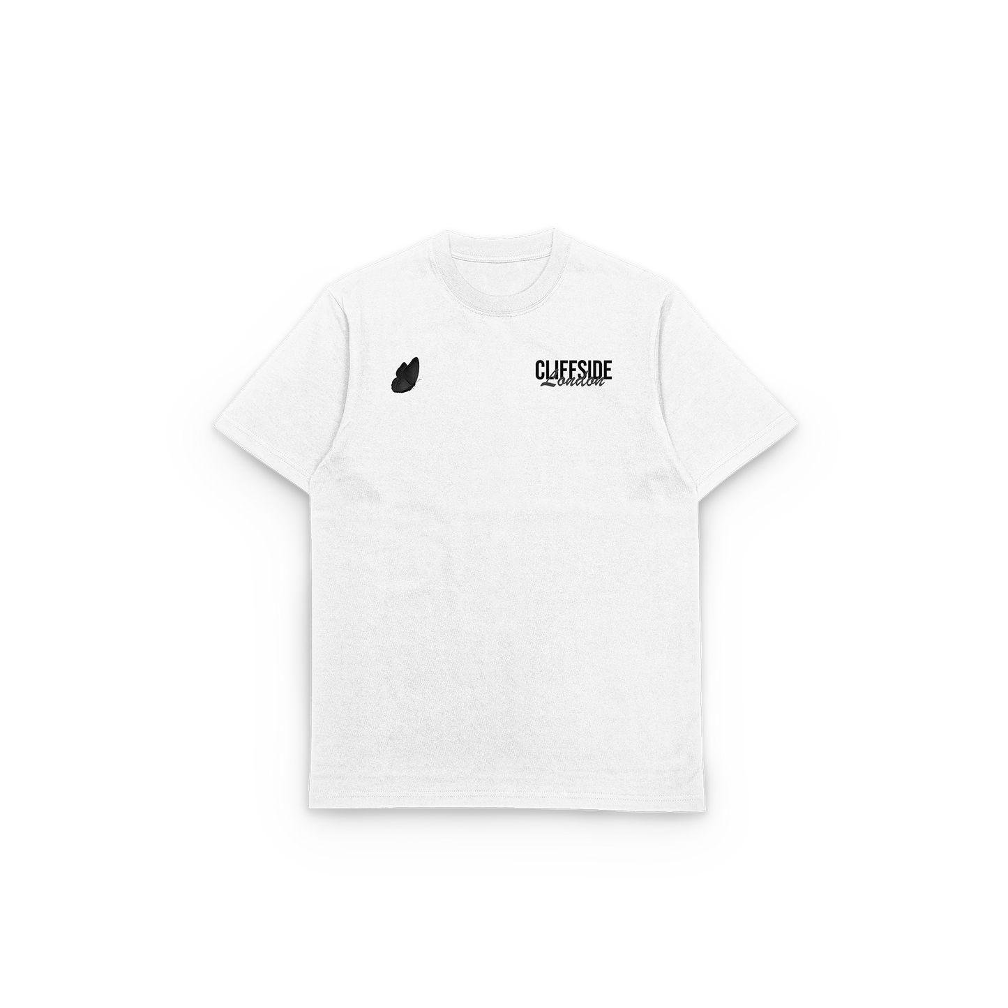 "GS Butterfly" - CliffSide Premium White Tee