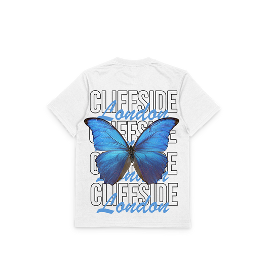 "Butterfly" - CliffSide Premium White Tee