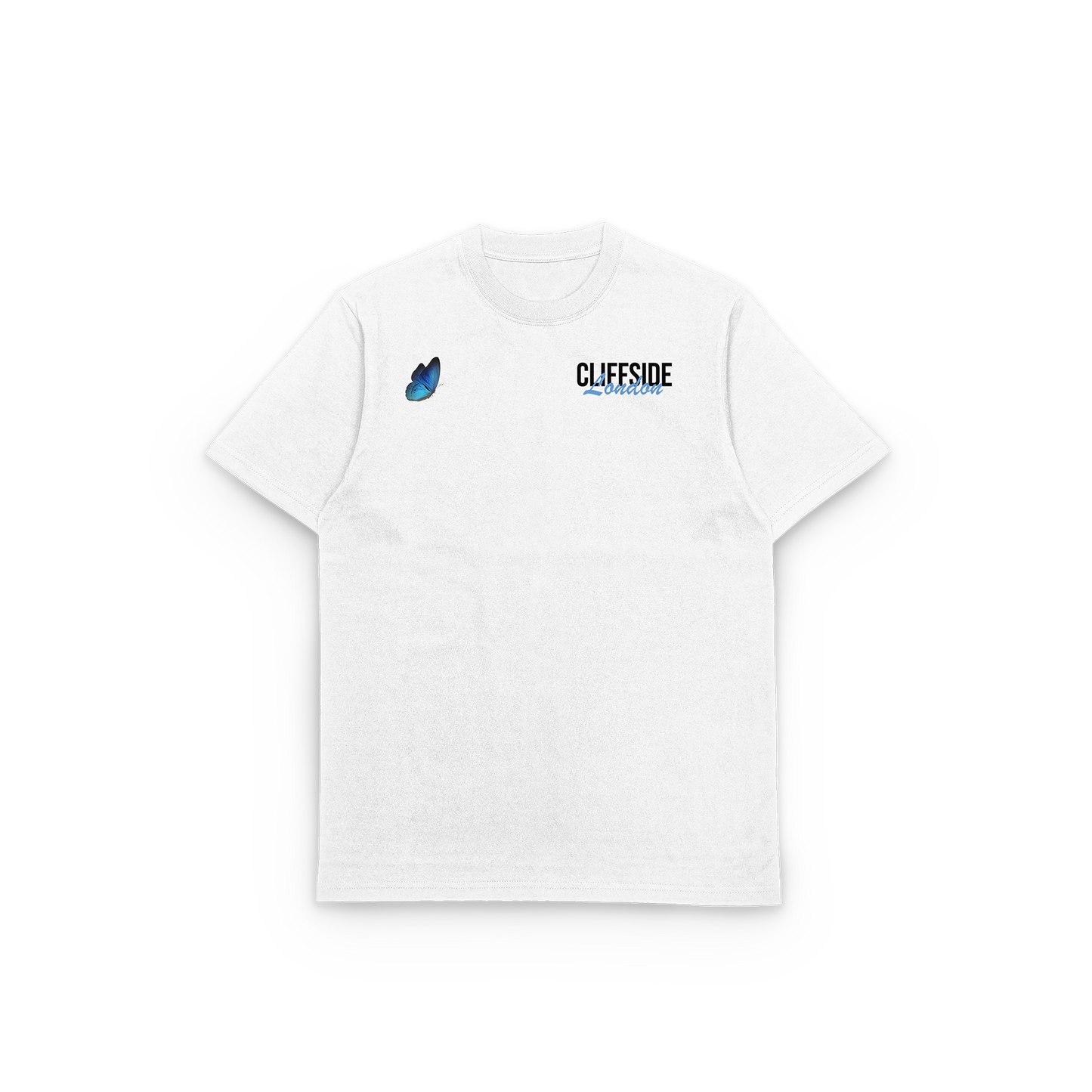 "Butterfly" - CliffSide Premium White Tee